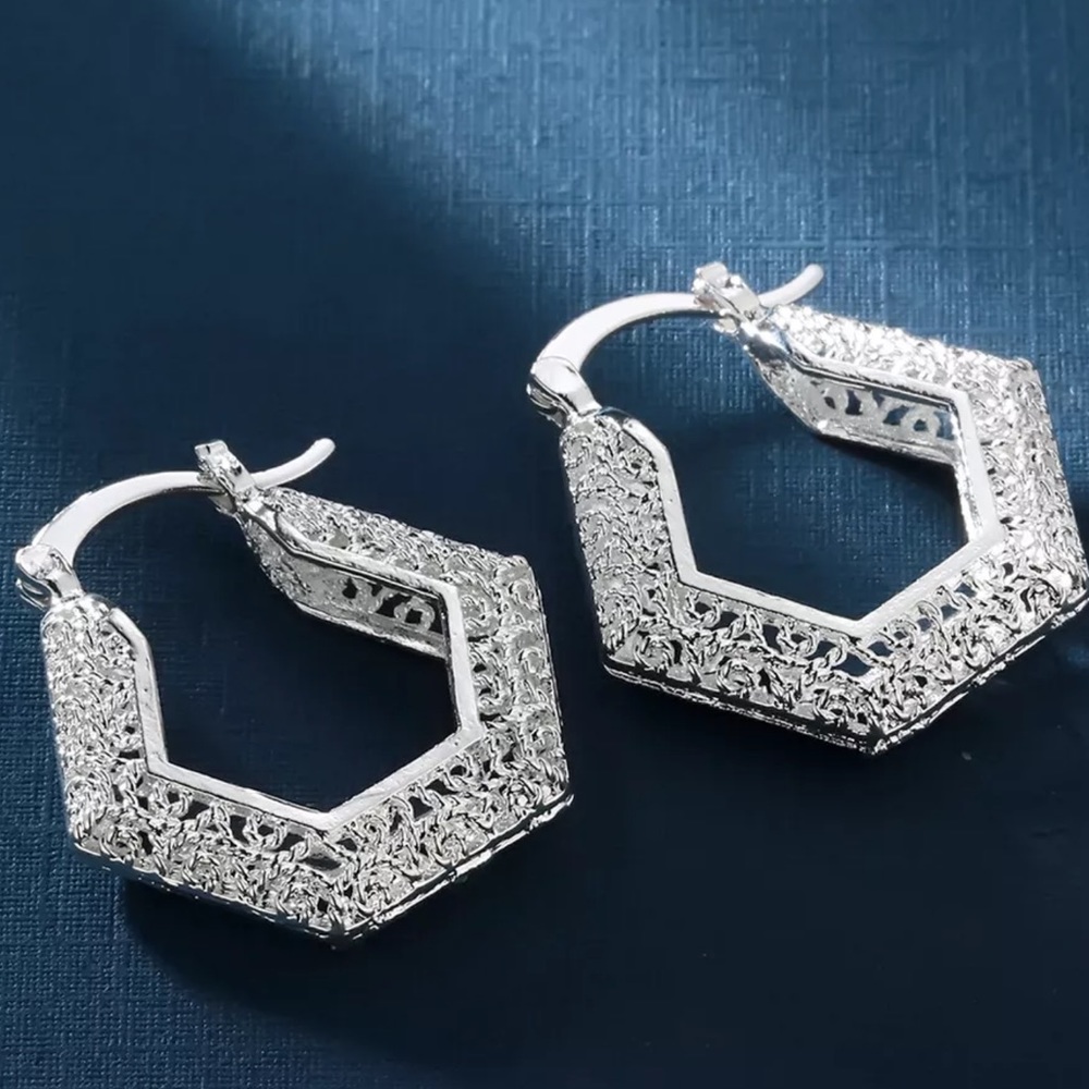 🌈 women  silver earrings jewelry
